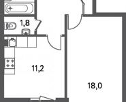 2-комнатная квартира площадью 59.7 кв.м, Ильменский проезд, 17к3 | цена 10 996 740 руб. | www.metrprice.ru
