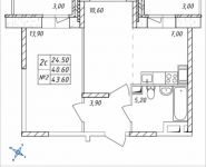 2-комнатная квартира площадью 43.6 кв.м, Дружбы, 49 | цена 4 033 000 руб. | www.metrprice.ru