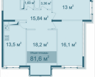 3-комнатная квартира площадью 81.6 кв.м, Парусная, 7 | цена 6 753 764 руб. | www.metrprice.ru