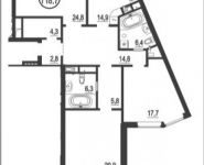 3-комнатная квартира площадью 118 кв.м, Серпуховский Вал ул. | цена 25 889 064 руб. | www.metrprice.ru