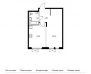 1-комнатная квартира площадью 39.85 кв.м,  | цена 5 268 170 руб. | www.metrprice.ru