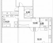 3-комнатная квартира площадью 107.74 кв.м, Лазоревый пр., 3 | цена 27 484 150 руб. | www.metrprice.ru