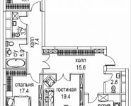 3-комнатная квартира площадью 99 кв.м, Авиационная, 77к2, корп.2 | цена 36 287 447 руб. | www.metrprice.ru