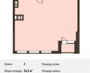 2-комнатная квартира площадью 54.3 кв.м, Новодмитровская ул., 5А | цена 9 122 400 руб. | www.metrprice.ru