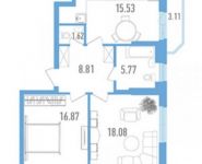 2-комнатная квартира площадью 52 кв.м,  | цена 4 345 040 руб. | www.metrprice.ru