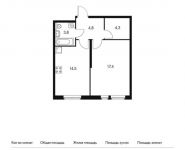 1-комнатная квартира площадью 44.8 кв.м,  | цена 4 547 200 руб. | www.metrprice.ru