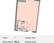 1-комнатная квартира площадью 30.2 кв.м, Береговой пр., ВЛ5 | цена 5 466 200 руб. | www.metrprice.ru