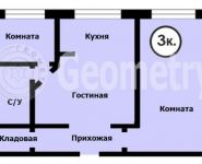 3-комнатная квартира площадью 57 кв.м, Азовская ул., 3 | цена 12 000 000 руб. | www.metrprice.ru