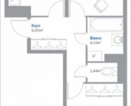 2-комнатная квартира площадью 55.49 кв.м, Новорязанское шоссе, 12, корп.12 | цена 4 027 464 руб. | www.metrprice.ru