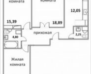3-комнатная квартира площадью 85.93 кв.м, Народная улица, 23 | цена 5 155 800 руб. | www.metrprice.ru