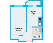 1-комнатная квартира площадью 35.8 кв.м, Рябиновая улица, 10 | цена 2 250 000 руб. | www.metrprice.ru