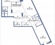 3-комнатная квартира площадью 110.64 кв.м, Кудрявцева, IV | цена 12 093 195 руб. | www.metrprice.ru