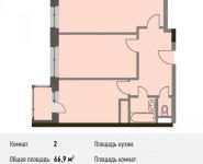 2-комнатная квартира площадью 66.9 кв.м, Береговой пр., ВЛ5 | цена 15 052 500 руб. | www.metrprice.ru