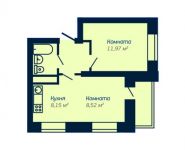 1-комнатная квартира площадью 35.3 кв.м, Вертолетная ул, 10 | цена 2 649 750 руб. | www.metrprice.ru