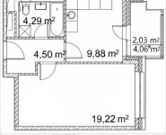 1-комнатная квартира площадью 39.37 кв.м, Лазоревый пр., 3 | цена 8 907 974 руб. | www.metrprice.ru