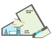 1-комнатная квартира площадью 30.9 кв.м, Пограничная ул. | цена 2 997 300 руб. | www.metrprice.ru