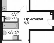 2-комнатная квартира площадью 50.8 кв.м, д.1 | цена 5 554 980 руб. | www.metrprice.ru