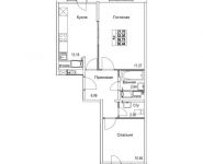 2-комнатная квартира площадью 56.75 кв.м, 2-я Муравская | цена 7 150 500 руб. | www.metrprice.ru