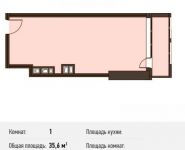 1-комнатная квартира площадью 35.6 кв.м, Новодмитровская ул., 5А | цена 6 230 000 руб. | www.metrprice.ru
