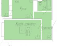 1-комнатная квартира площадью 41.1 кв.м, Институтская 2-я, корп.31 | цена 3 990 000 руб. | www.metrprice.ru