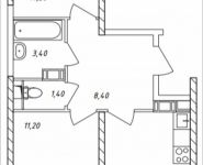 2-комнатная квартира площадью 56.25 кв.м, Дружбы, 47 | цена 4 890 937 руб. | www.metrprice.ru