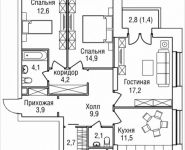 3-комнатная квартира площадью 89 кв.м, 3-й Силикатный проезд, вл. 4, корп. 2 | цена 16 183 315 руб. | www.metrprice.ru