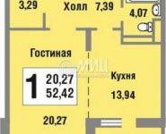 1-комнатная квартира площадью 53 кв.м,  | цена 6 750 000 руб. | www.metrprice.ru