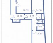 3-комнатная квартира площадью 105.8 кв.м, Кудрявцева, 12 | цена 10 262 600 руб. | www.metrprice.ru