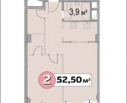 2-комнатная квартира площадью 52 кв.м, Нахимовский просп., 21 | цена 6 029 423 руб. | www.metrprice.ru
