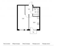 1-комнатная квартира площадью 38.8 кв.м,  | цена 7 170 240 руб. | www.metrprice.ru