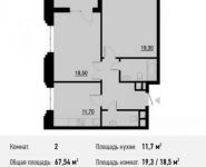 2-комнатная квартира площадью 67.5 кв.м, Берзарина ул., 28 | цена 12 160 375 руб. | www.metrprice.ru