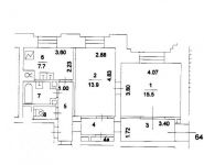 2-комнатная квартира площадью 56 кв.м, Кудринская пл., 1 | цена 34 000 000 руб. | www.metrprice.ru
