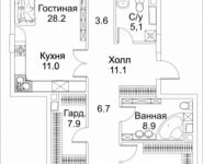 3-комнатная квартира площадью 163 кв.м, Малая Пироговская, 8 | цена 90 722 880 руб. | www.metrprice.ru