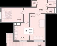 2-комнатная квартира площадью 68 кв.м, Лучистая ул. | цена 4 070 275 руб. | www.metrprice.ru
