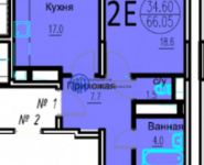 2-комнатная квартира площадью 66 кв.м, Южный мкр, 4 | цена 4 400 000 руб. | www.metrprice.ru