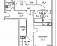 4-комнатная квартира площадью 140 кв.м, Шелепихинская набережная, влд 34, корп.3 | цена 50 648 300 руб. | www.metrprice.ru