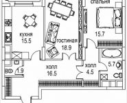 2-комнатная квартира площадью 81 кв.м, Авиационная, 77к2, корп.2 | цена 28 622 672 руб. | www.metrprice.ru
