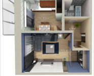 1-комнатная квартира площадью 37.83 кв.м, Садовая, 3, корп.1А | цена 2 671 397 руб. | www.metrprice.ru