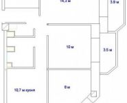 2-комнатная квартира площадью 58 кв.м, Детская улица, 19 | цена 14 000 000 руб. | www.metrprice.ru