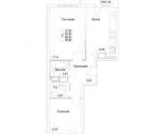 2-комнатная квартира площадью 56.29 кв.м, 2-я Муравская | цена 7 886 904 руб. | www.metrprice.ru