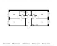 3-комнатная квартира площадью 80 кв.м, | цена 7 472 000 руб. | www.metrprice.ru