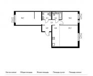 3-комнатная квартира площадью 76.1 кв.м, жилой комплекс Мякинино Парк, | цена 10 775 760 руб. | www.metrprice.ru