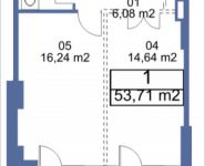 1-комнатная квартира площадью 53.71 кв.м, Кудрявцева, IV | цена 6 754 370 руб. | www.metrprice.ru