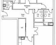 4-комнатная квартира площадью 139 кв.м, Шелепихинская набережная, влд 34, корп.2 | цена 46 431 000 руб. | www.metrprice.ru
