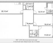 3-комнатная квартира площадью 93.14 кв.м, Лазоревый пр., 3 | цена 20 911 327 руб. | www.metrprice.ru