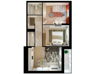 2-комнатная квартира площадью 54.9 кв.м,  | цена 8 558 910 руб. | www.metrprice.ru