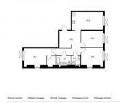 3-комнатная квартира площадью 92.4 кв.м, Поляны ул, 5Ак1 | цена 15 550 920 руб. | www.metrprice.ru