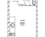 1-комнатная квартира площадью 42.3 кв.м, Просторная ул, 7к2 | цена 8 734 950 руб. | www.metrprice.ru