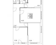 3-комнатная квартира площадью 69.84 кв.м, 2-я Муравская | цена 9 327 830 руб. | www.metrprice.ru
