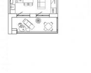 1-комнатная квартира площадью 25.7 кв.м в Лофт-проект "Kleinhouse", Красносельская Нижняя ул., 35 | цена 9 627 087 руб. | www.metrprice.ru